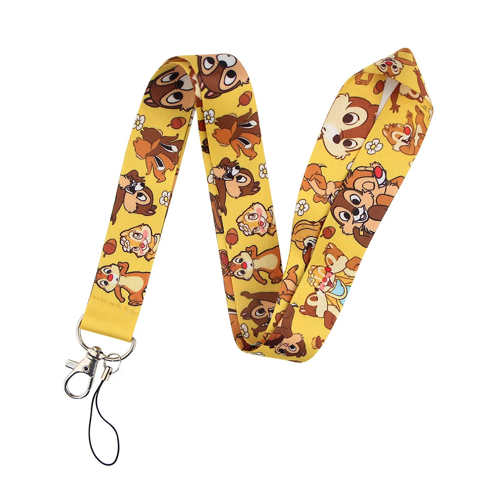 Dineys Chip Dale Squirrels Lanyard
