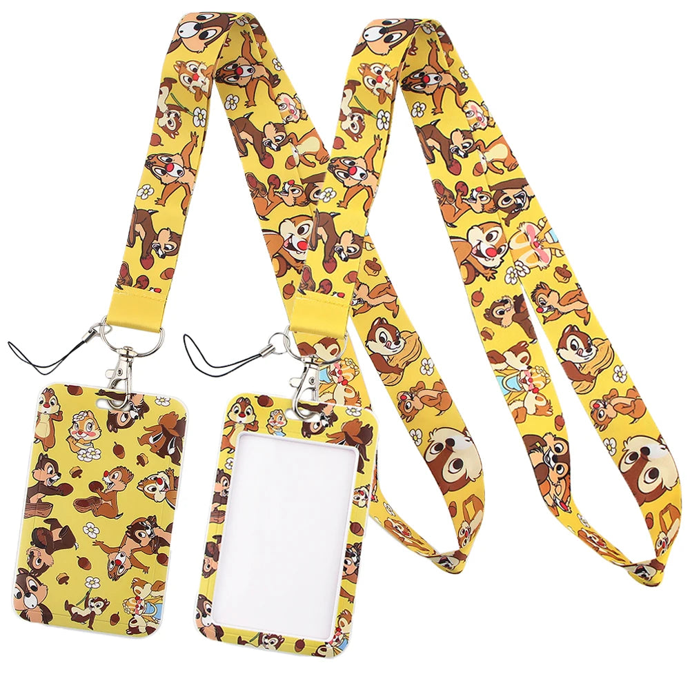 Dineys Chip Dale Squirrels Lanyard