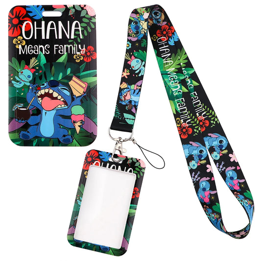 Stitch Lanyard ID Card Badge Holder