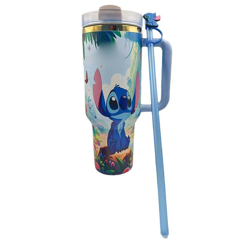 🧵 40 oz Stitch Stanley Tumbler – Collector’s Gift Box Edition- LT BLUE