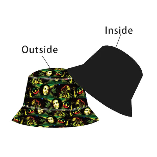 Celebrate the Spirit of Reggae with the Bob Marley Bucket Hat