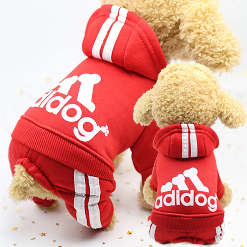 Adidog Dog Clothes Autumn and Winter Sweatshirt.s**PET SUPPLIES**