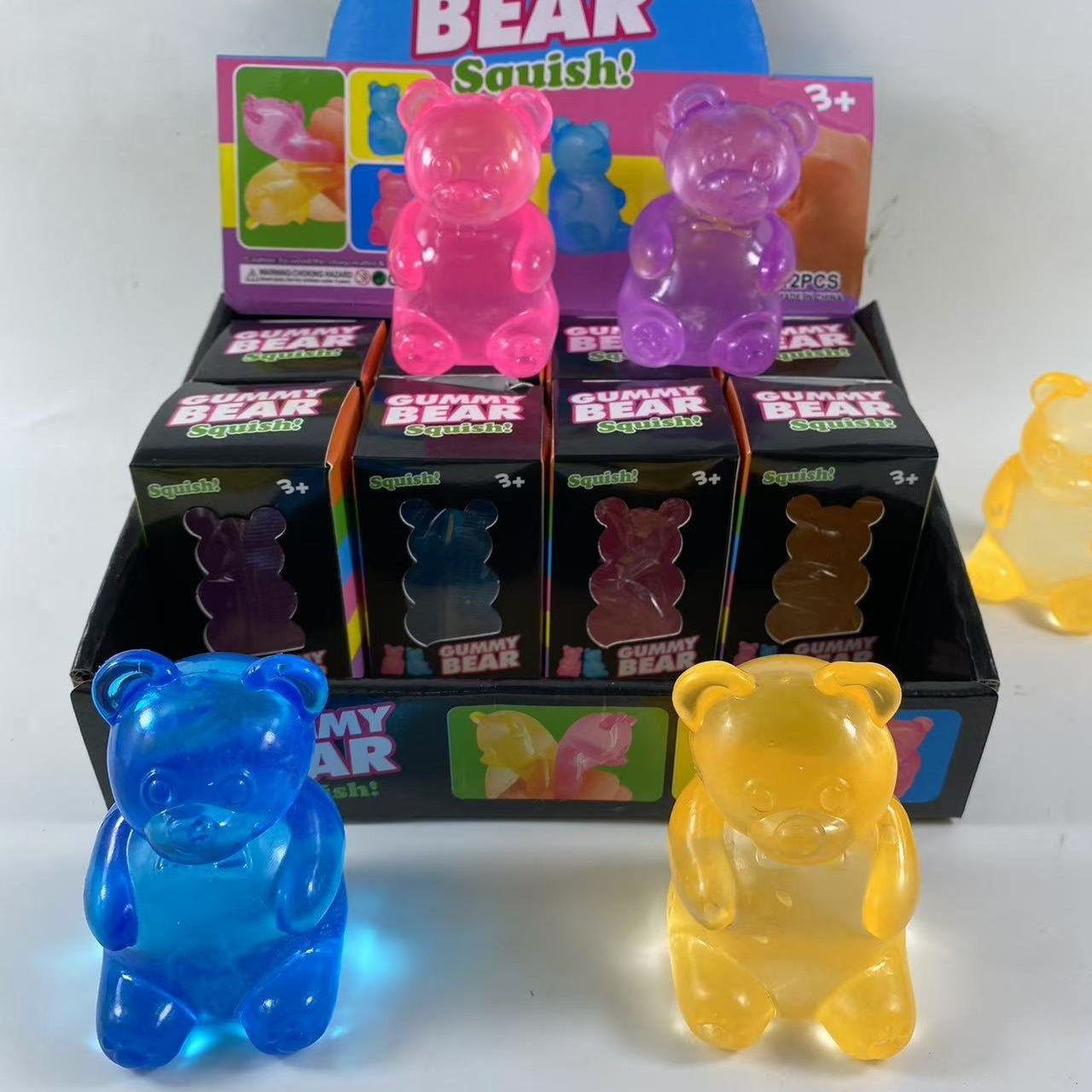 Gummy Bear Squish Toys – 12-Pack Display Box