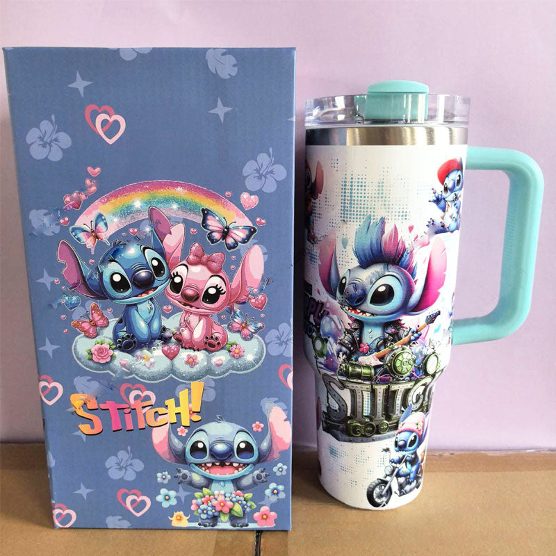 🌺✨ 40 oz Stitch Tumbler – Collector’s Edition Gift Box
