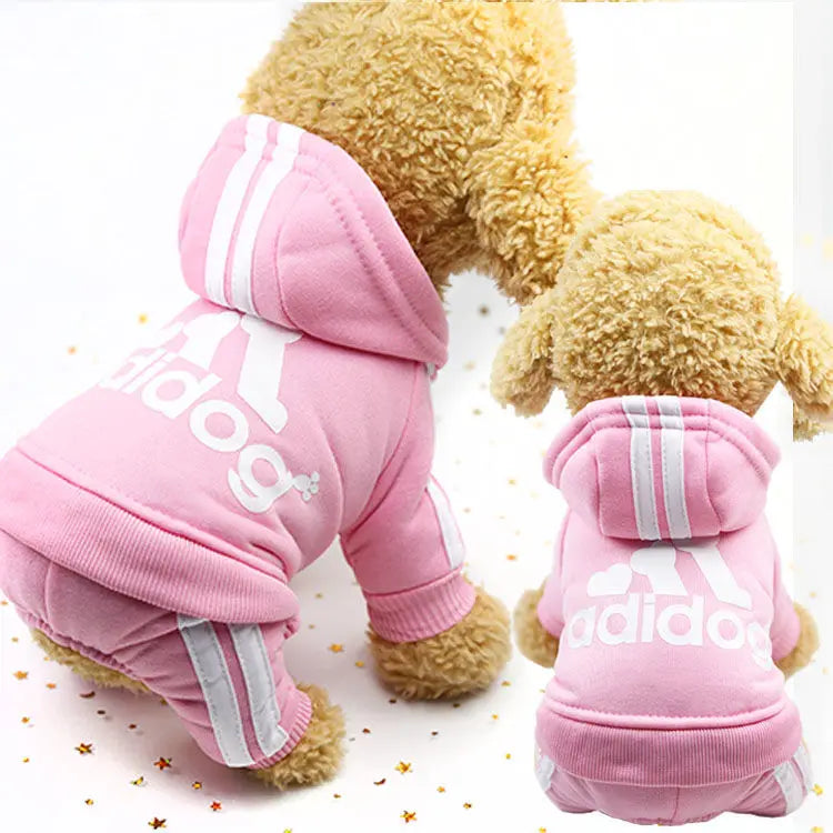 Adidog Dog Clothes Autumn and Winter Sweatshirt.s**PET SUPPLIES**