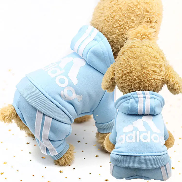 Adidog Dog Clothes Autumn and Winter Sweatshirt.s**PET SUPPLIES**