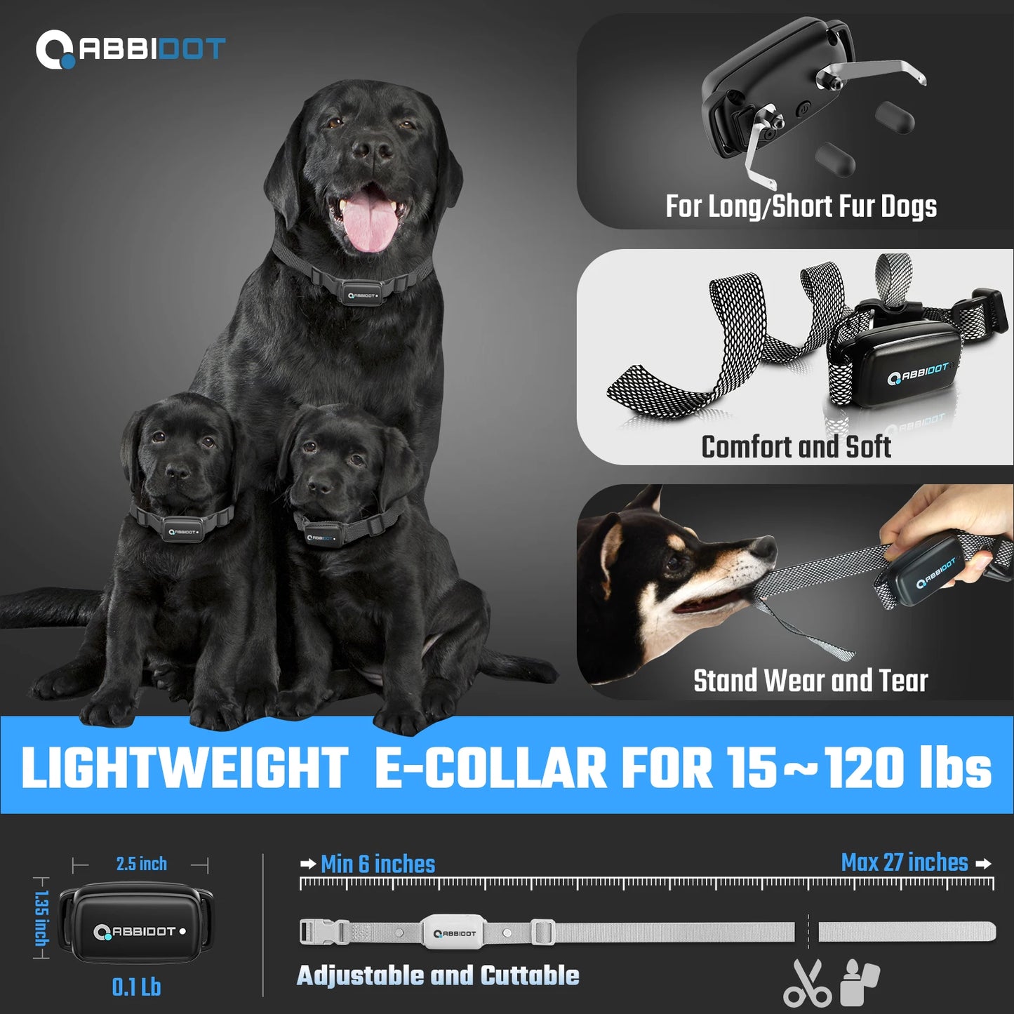 ABBIDOT T30 Dog Training Collar Electric Shock**PET SUPPLIES**