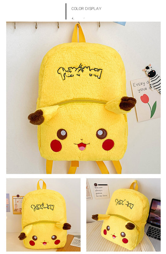 🧸 Pokémon Pikachu Plush Backpack – Soft, Fun & Functional!