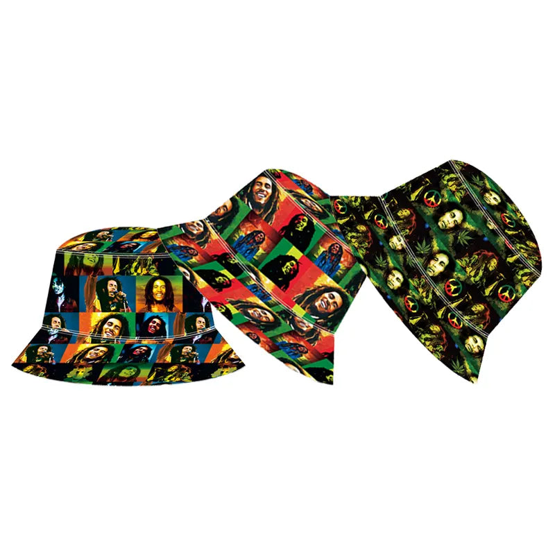 Celebrate the Spirit of Reggae with the Bob Marley Bucket Hat
