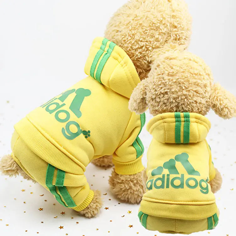 Adidog Dog Clothes Autumn and Winter Sweatshirt.s**PET SUPPLIES**
