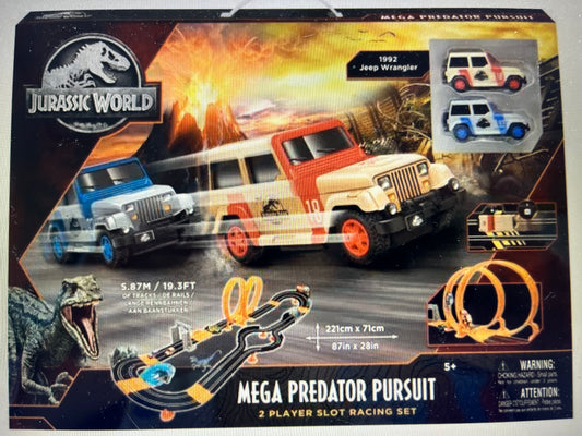 Dino-Powered Thrills: Jurassic Park Slot Car Racing Sets!