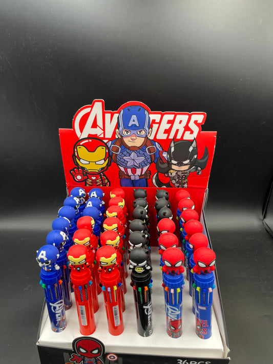 “Avengers Captain America Lollipop Stand - Marvel Pen  Display”