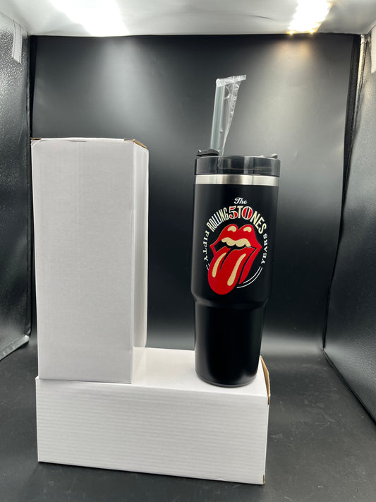 Rock Your Drinks with the Rolling Stones 30 oz Stainless Steel Tumbler