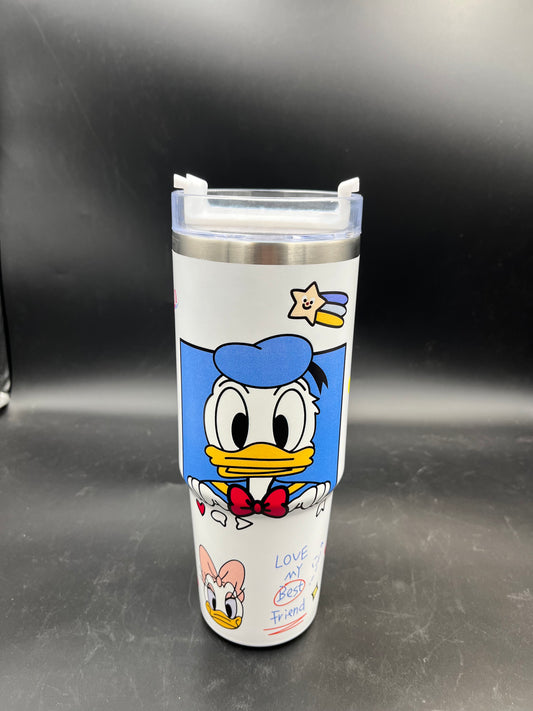 Sip in Style with the Donald Duck 30 oz Stainless Steel Tumbler