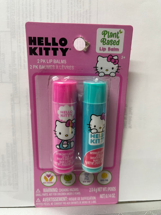 Hello Kitty Plant-Based Lip Balm – Adorable and Eco-Friendly! 2PK