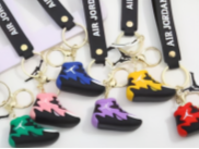 "Vibrant Air Jordan Sneaker Keychain Collection"