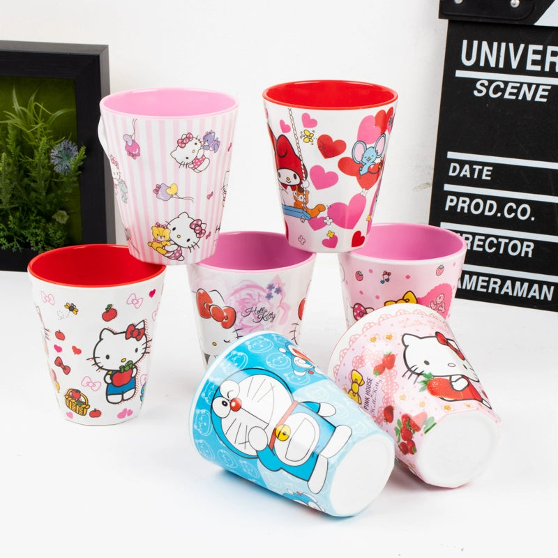 Two-Color Handle Cup Hello kitty  Porcelain mug.