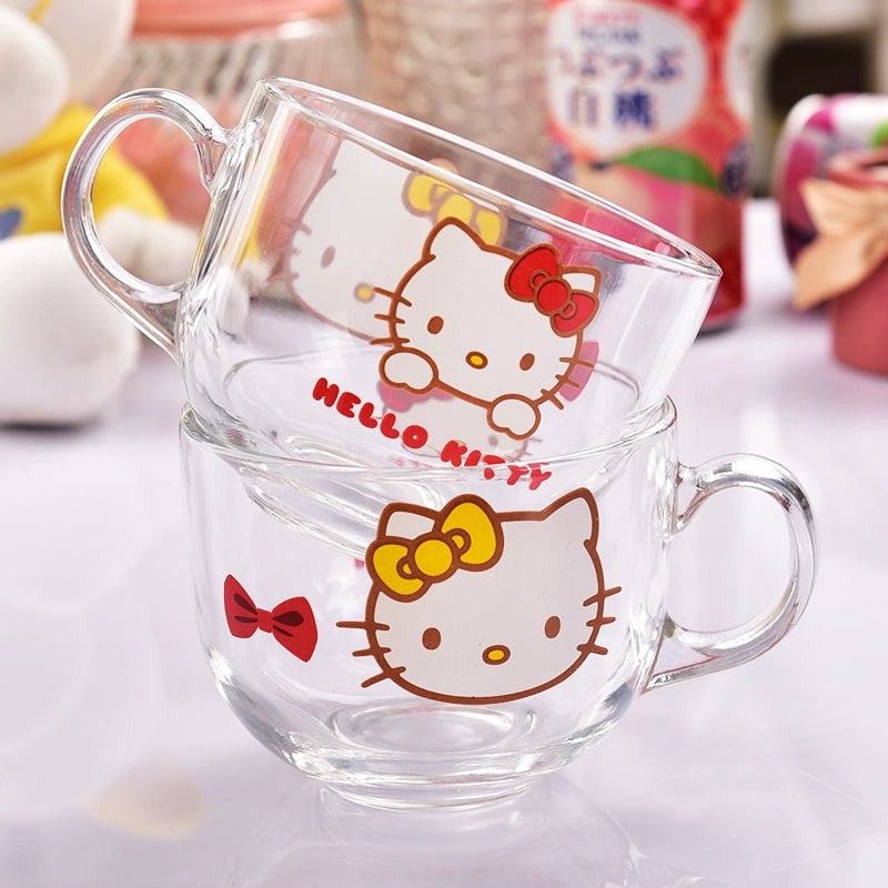 K-style  Hello Kitty Creative  Glass CupTea Cup