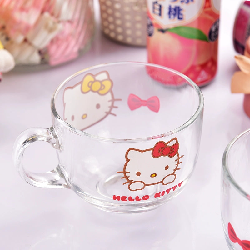 K-style  Hello Kitty Creative  Glass CupTea Cup