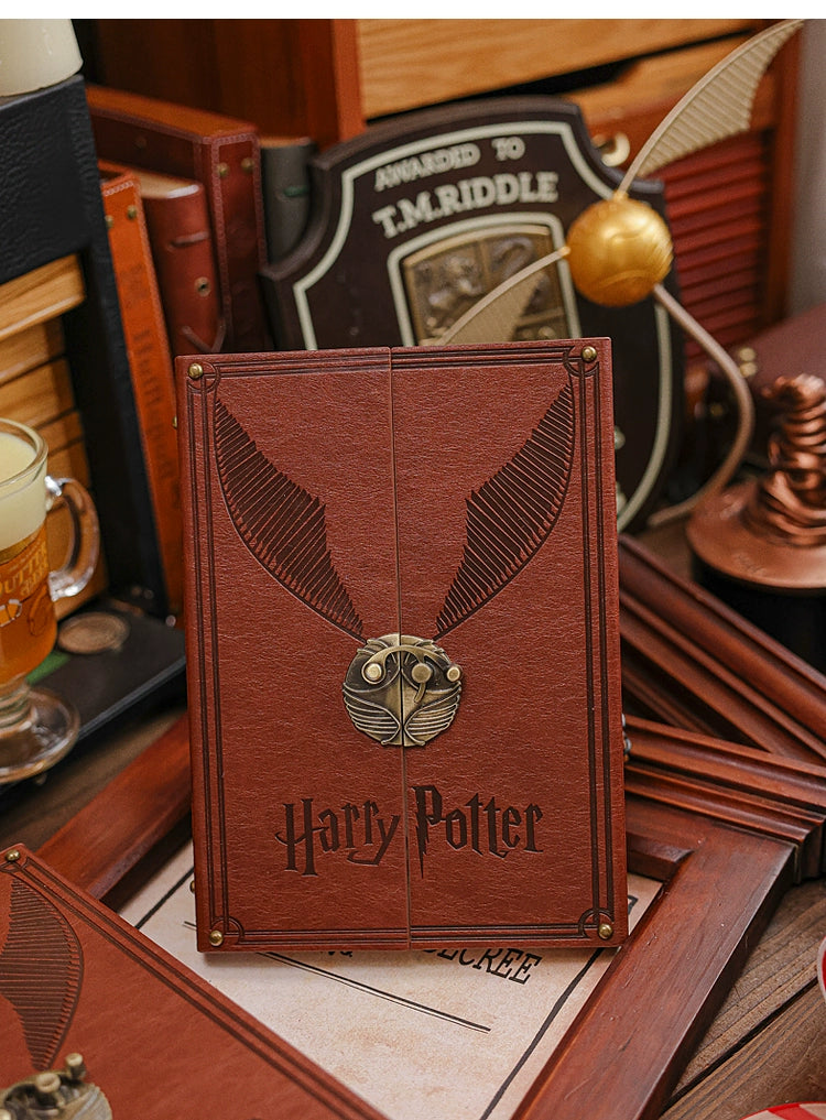 Harry Potter Hard Leather Hinge Thread-Mounted Diary