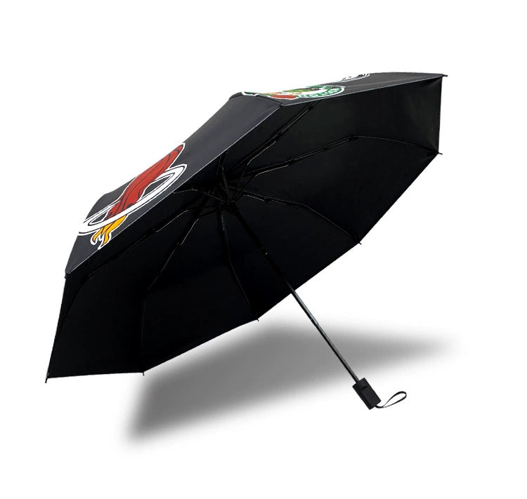 Umbrella Automatic Boys Rain Dual-Use Female Foldable Sun Umbrella Sun Protection UV Protection Student NBA