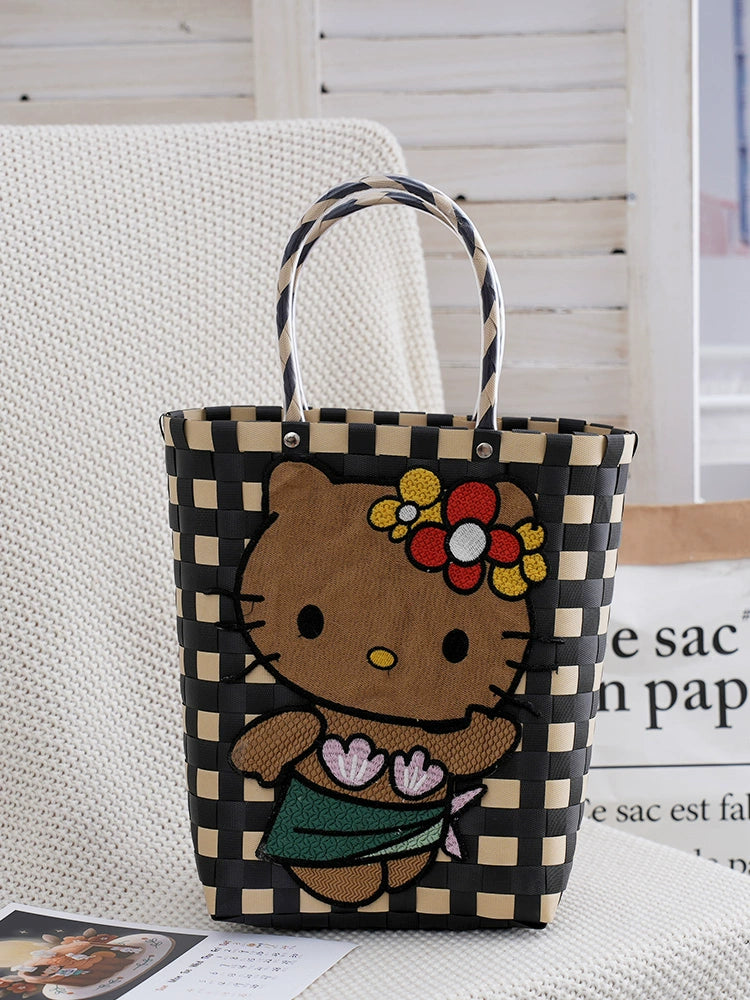 Hello Kitty Handbag in Preppy Style for Young Adults