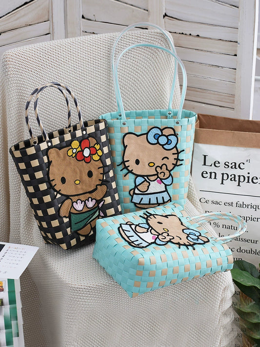 Hello Kitty Handbag in Preppy Style for Young Adults