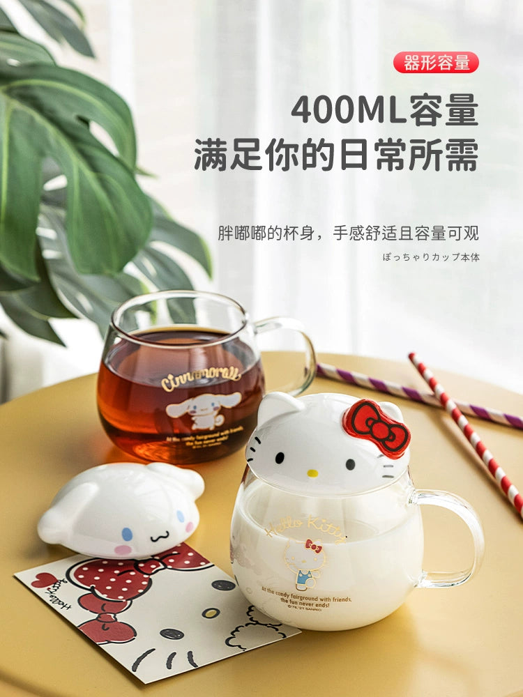 Hello kitty Glass with Handlet Drinking Cup