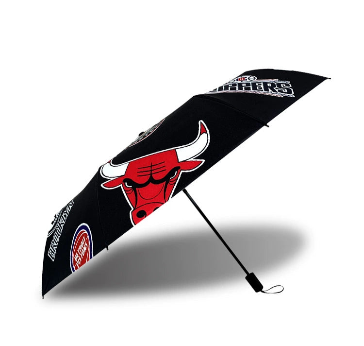 Umbrella Automatic Boys Rain Dual-Use Female Foldable Sun Umbrella Sun Protection UV Protection Student NBA