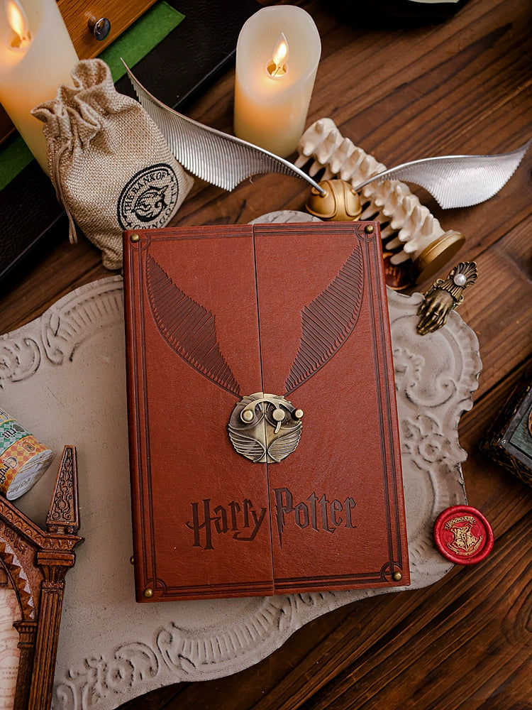 Harry Potter Hard Leather Hinge Thread-Mounted Diary