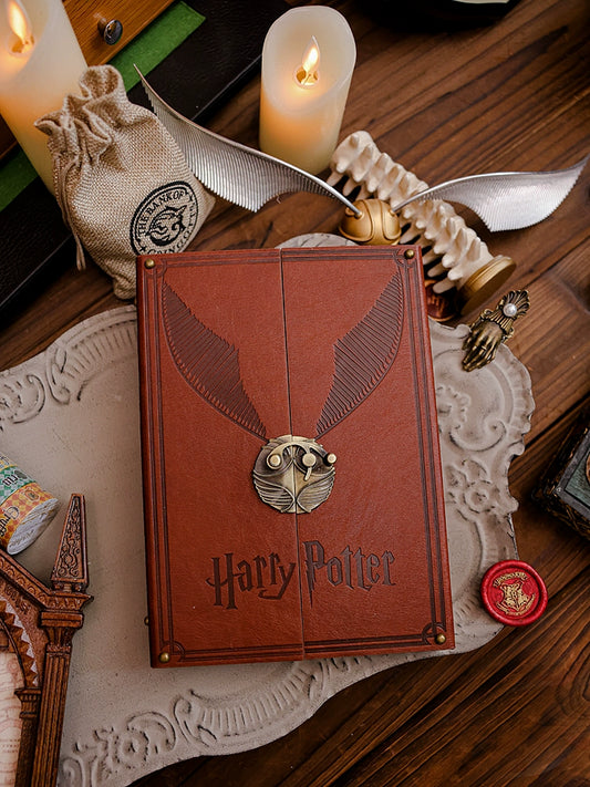 Harry Potter Hard Leather Hinge Thread-Mounted Diary