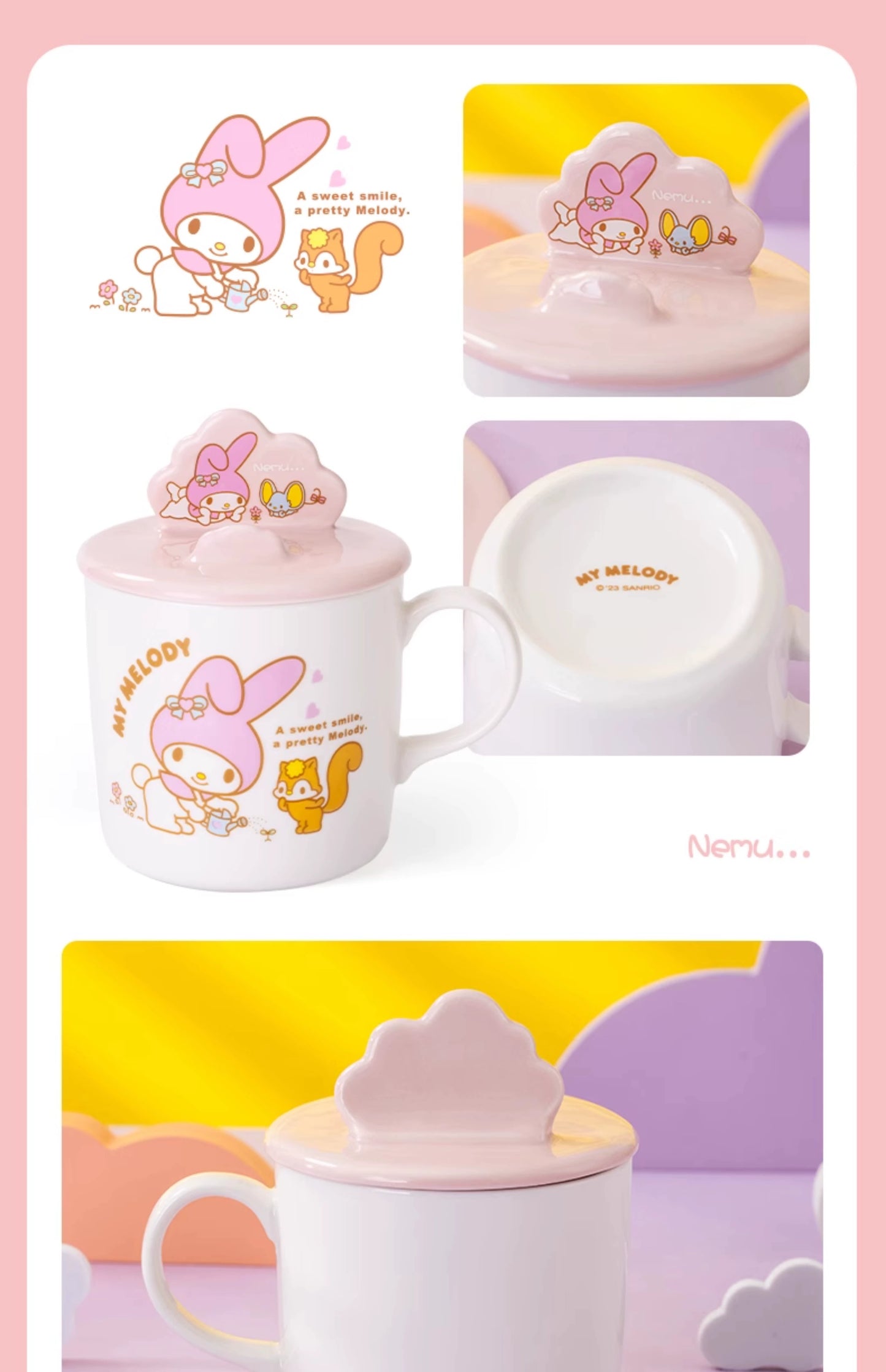 Hello kitty Japanese Style Creative Mug with Lid