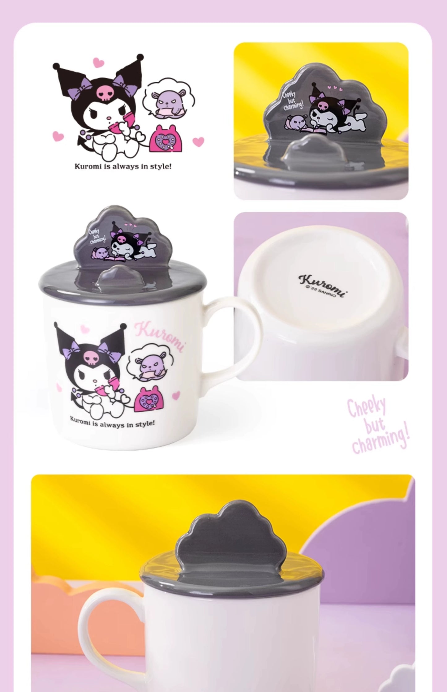 Hello kitty Japanese Style Creative Mug with Lid