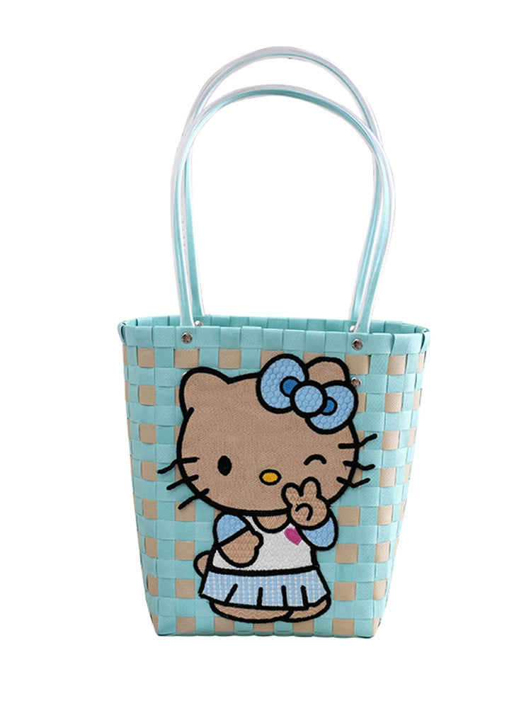 Hello Kitty Handbag in Preppy Style for Young Adults