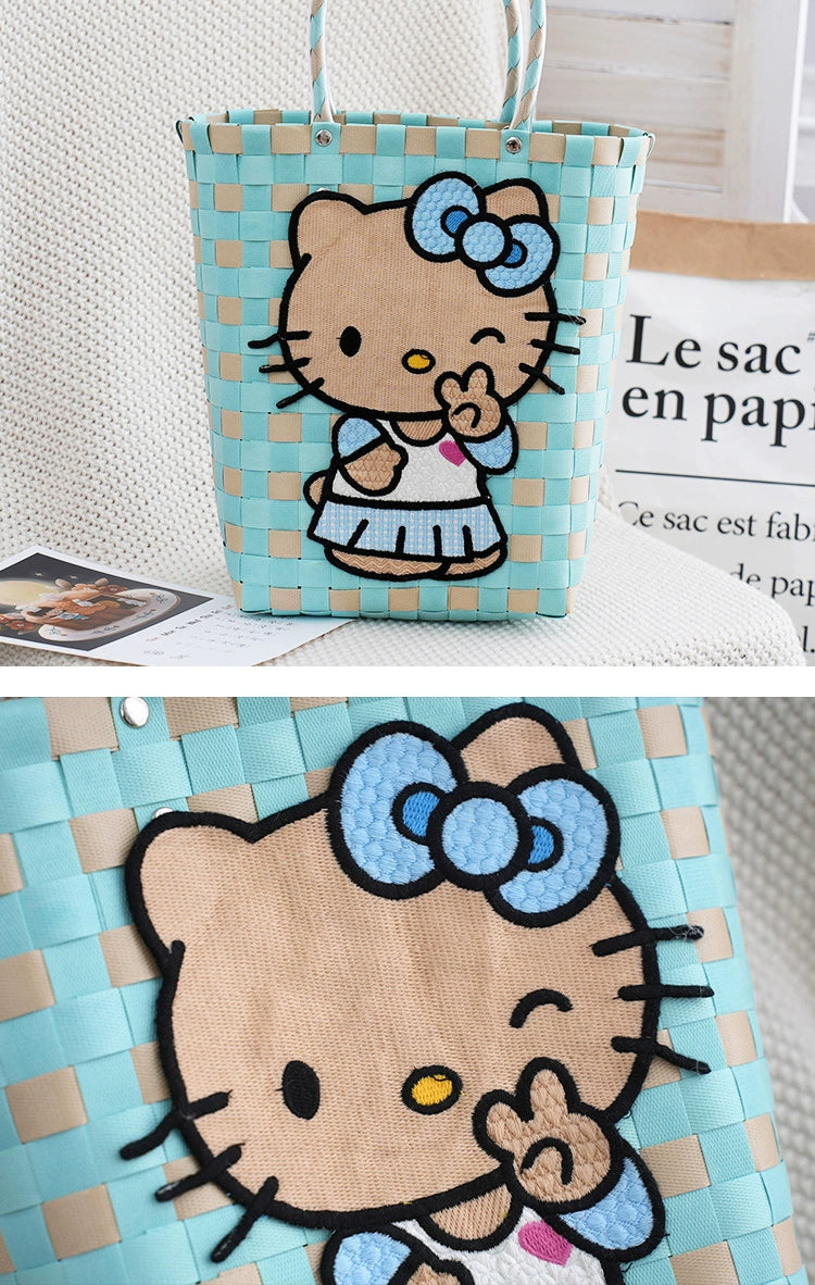 Hello Kitty Handbag in Preppy Style for Young Adults