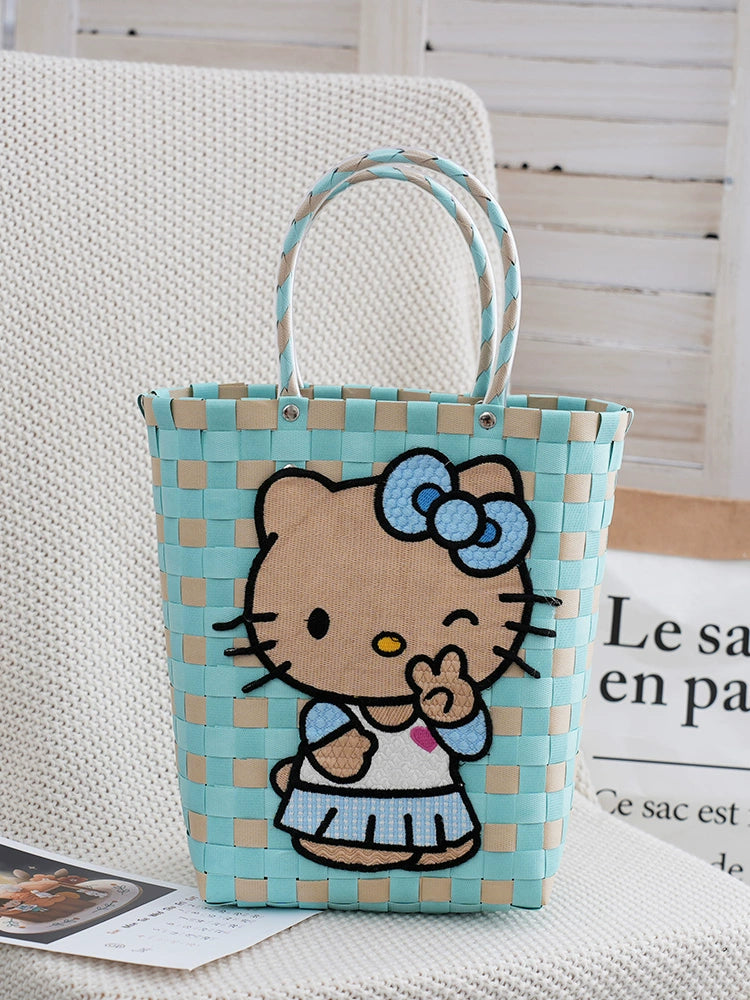 Hello Kitty Handbag in Preppy Style for Young Adults