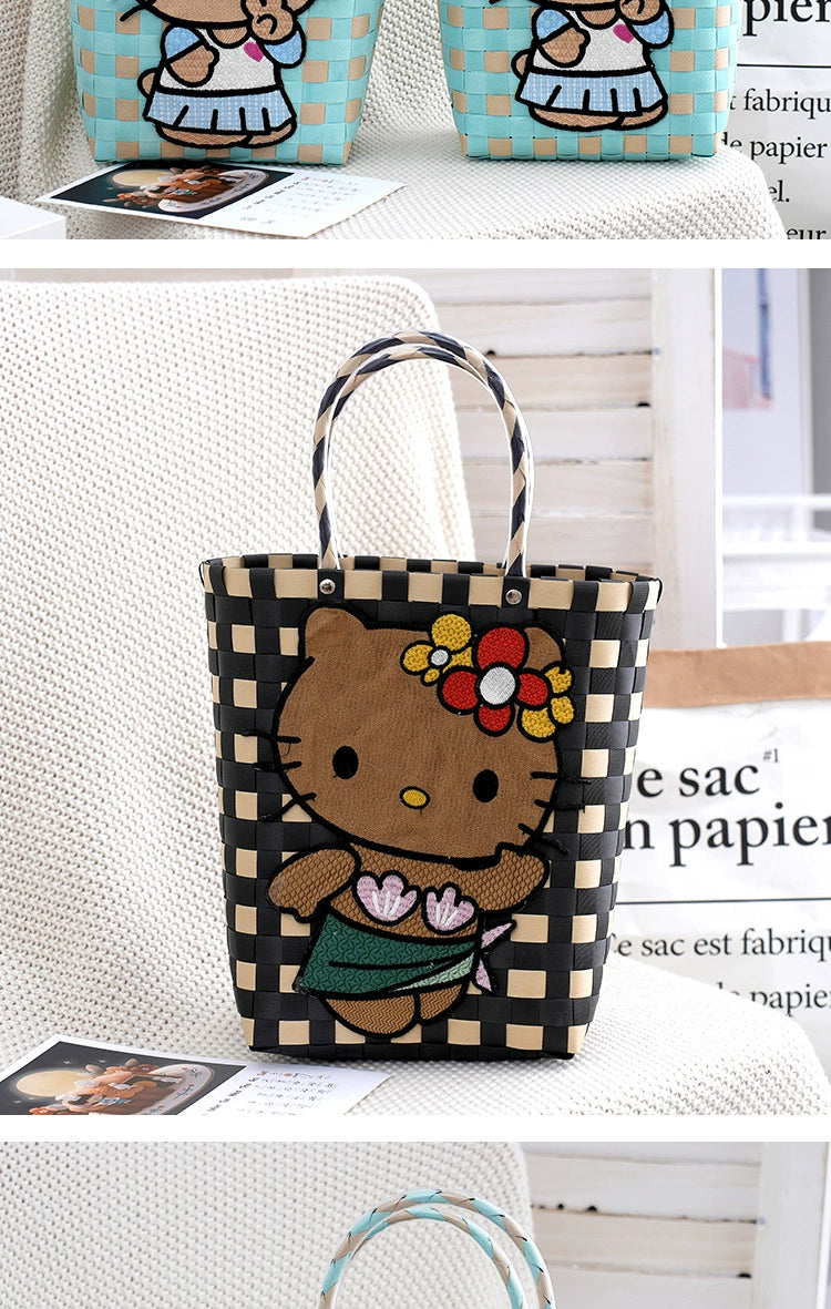 Hello Kitty Handbag in Preppy Style for Young Adults