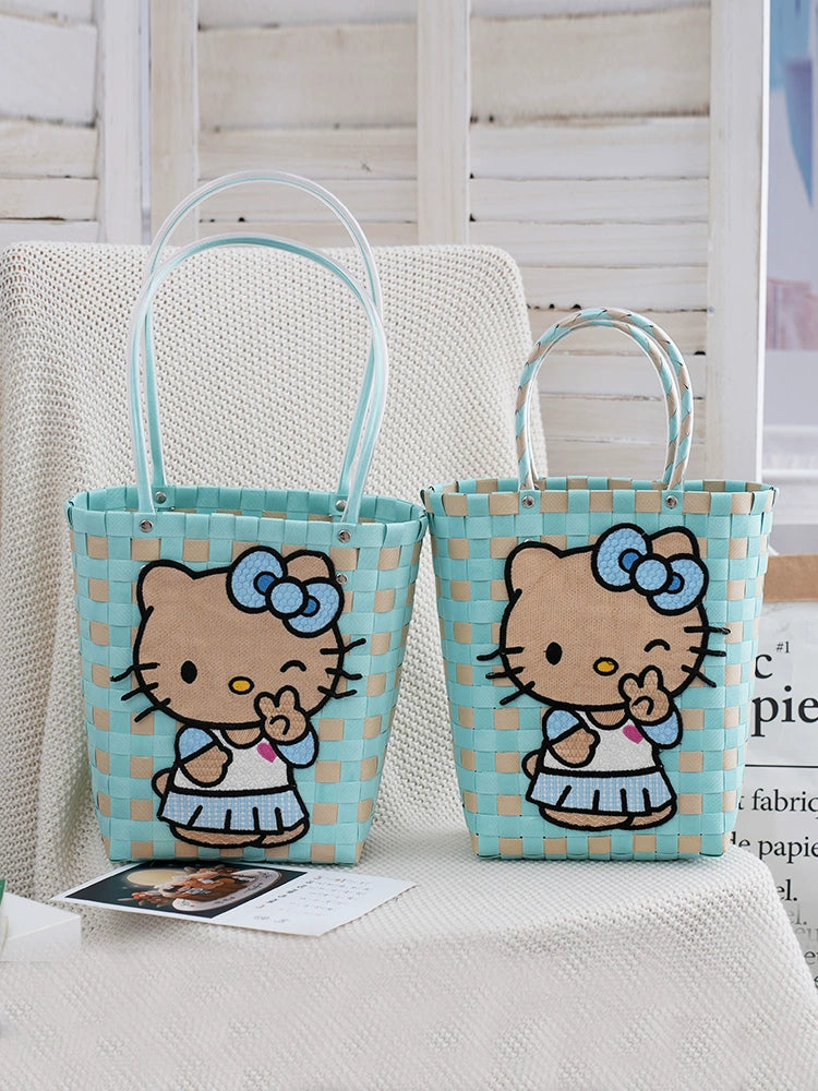 Hello Kitty Handbag in Preppy Style for Young Adults