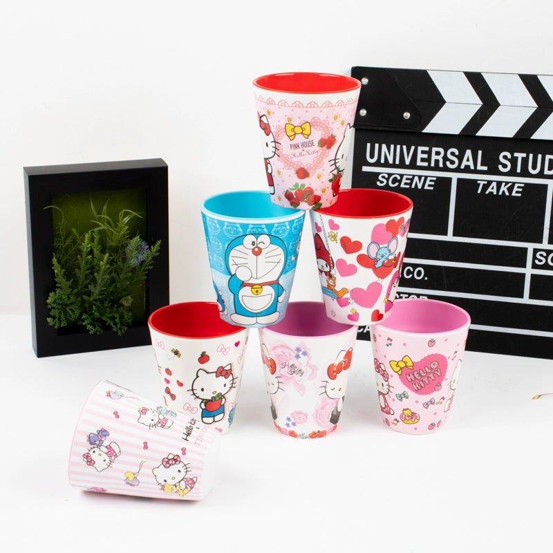 Two-Color Handle Cup Hello kitty  Porcelain mug.