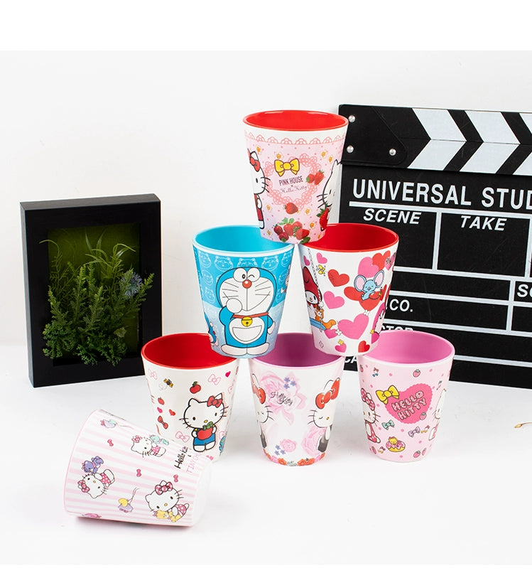 Two-Color Handle Cup Hello kitty  Porcelain mug.