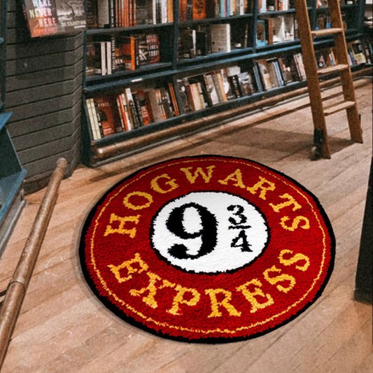 Nine and Three Quarters Platform Creative Carpet Red Mysterious Digital Bedroom Carpet Living Room Carpet Harry Potter