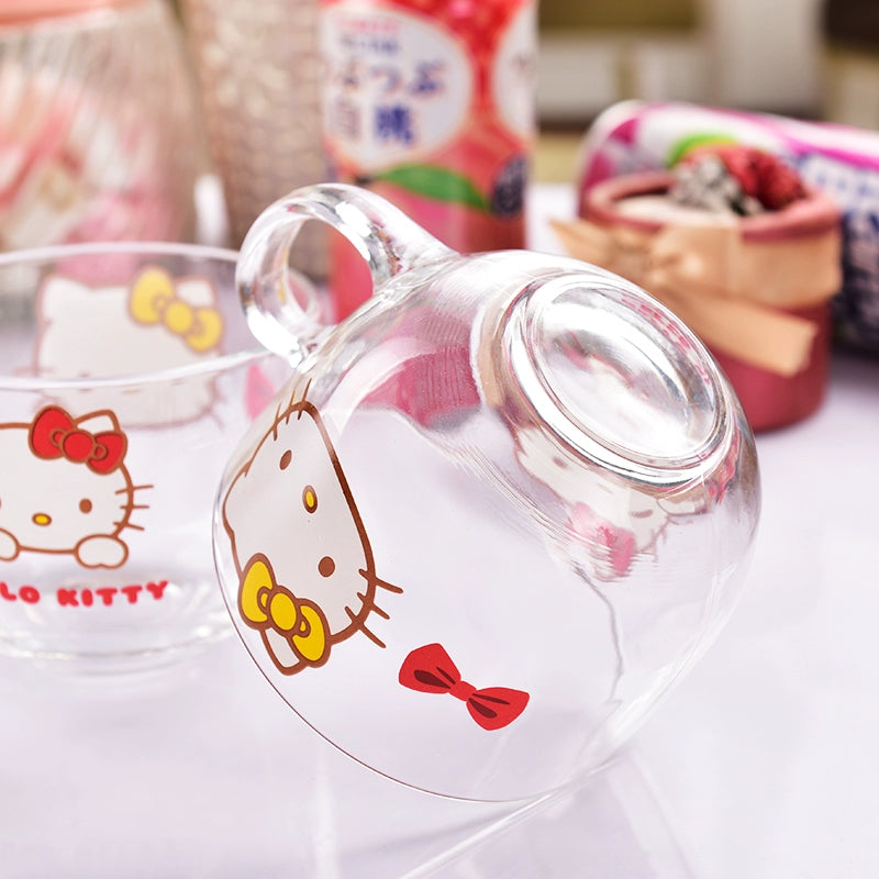 K-style  Hello Kitty Creative  Glass CupTea Cup