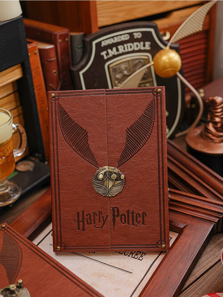 Harry Potter Hard Leather Hinge Thread-Mounted Diary