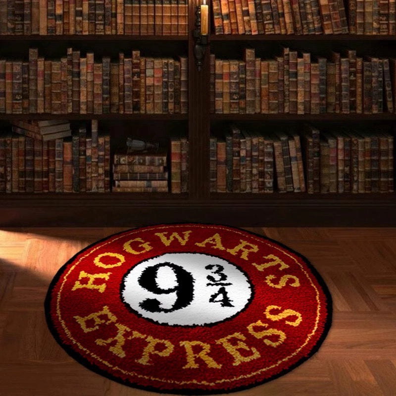 Nine and Three Quarters Platform Creative Carpet Red Mysterious Digital Bedroom Carpet Living Room Carpet Harry Potter