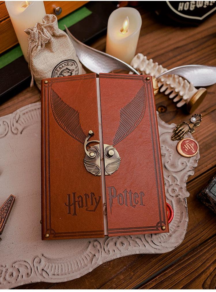 Harry Potter Hard Leather Hinge Thread-Mounted Diary