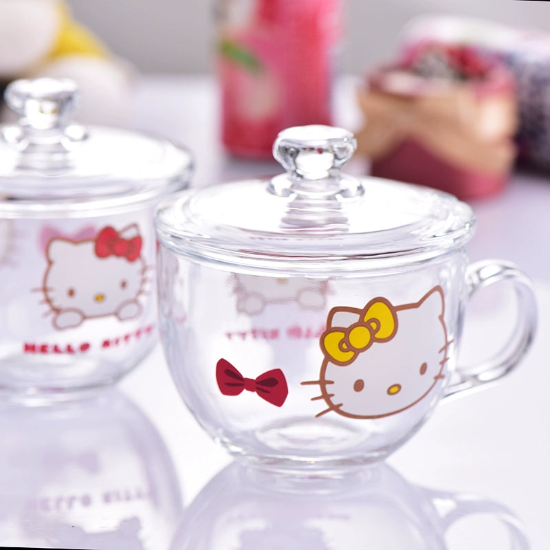 K-style  Hello Kitty Creative  Glass CupTea Cup