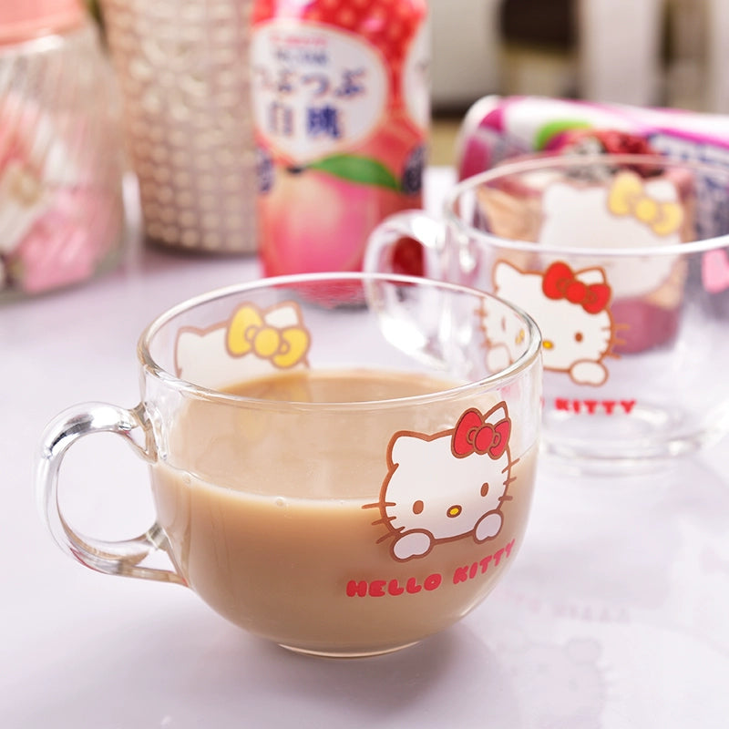 K-style  Hello Kitty Creative  Glass CupTea Cup