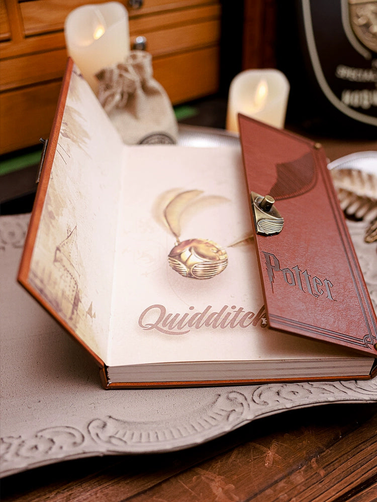Harry Potter Hard Leather Hinge Thread-Mounted Diary