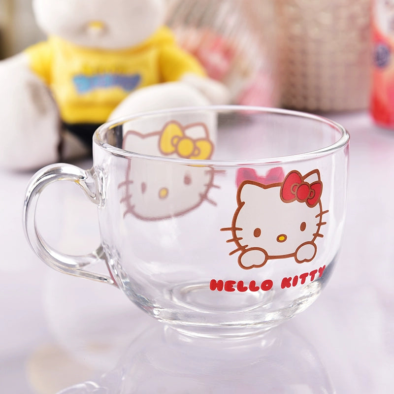 K-style  Hello Kitty Creative  Glass CupTea Cup