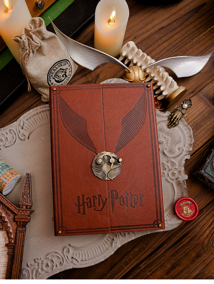 Harry Potter Hard Leather Hinge Thread-Mounted Diary